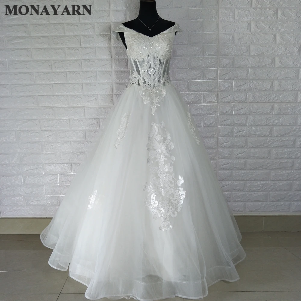 Fashion wedding dress collar lace pearl wedding dress jersey 2017 sexy white bride dress Vestido De Noiva
Fashion wedding dress collar lace pearl wedding dress jersey 2017 sexy white bride dress Vestido De Noiva