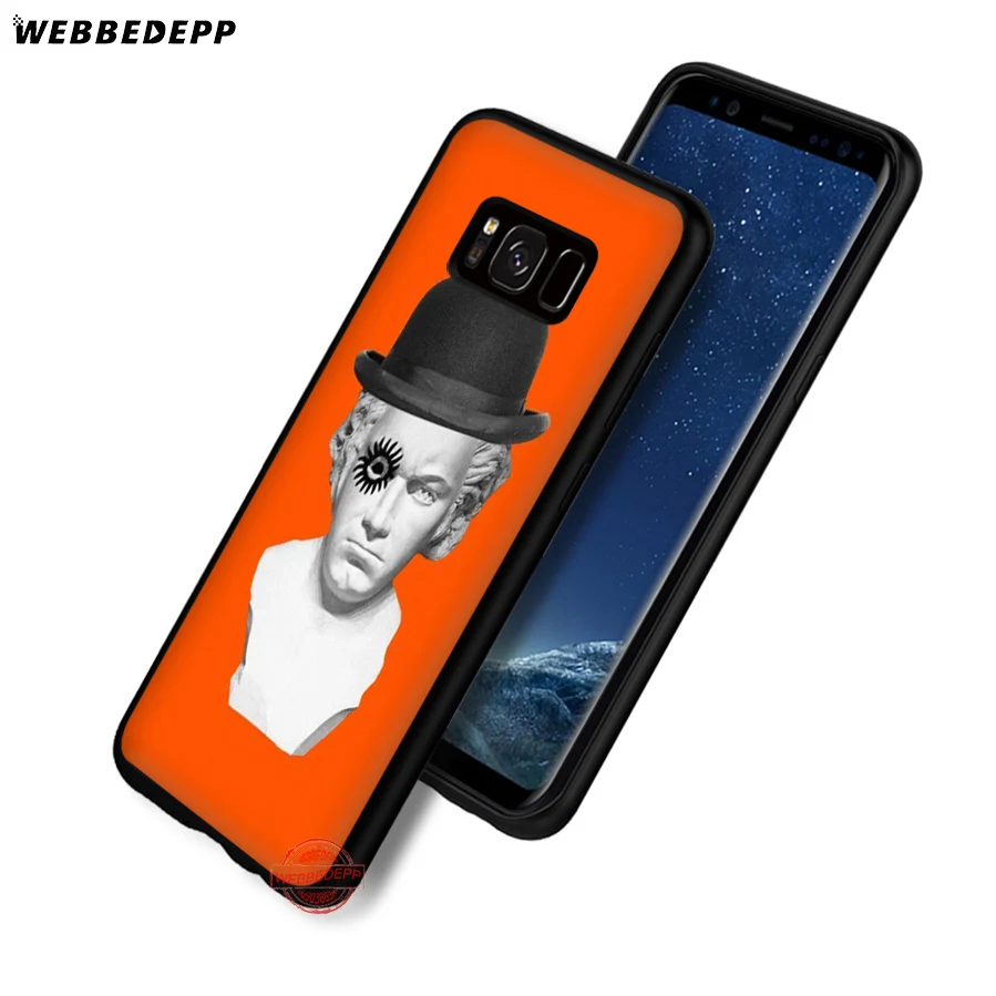 WEBBEDEPP Заводной апельсин Модный мягкий чехол из ТПУ с принтом "для Samsung A3 A5 A6 A7 A8 A9