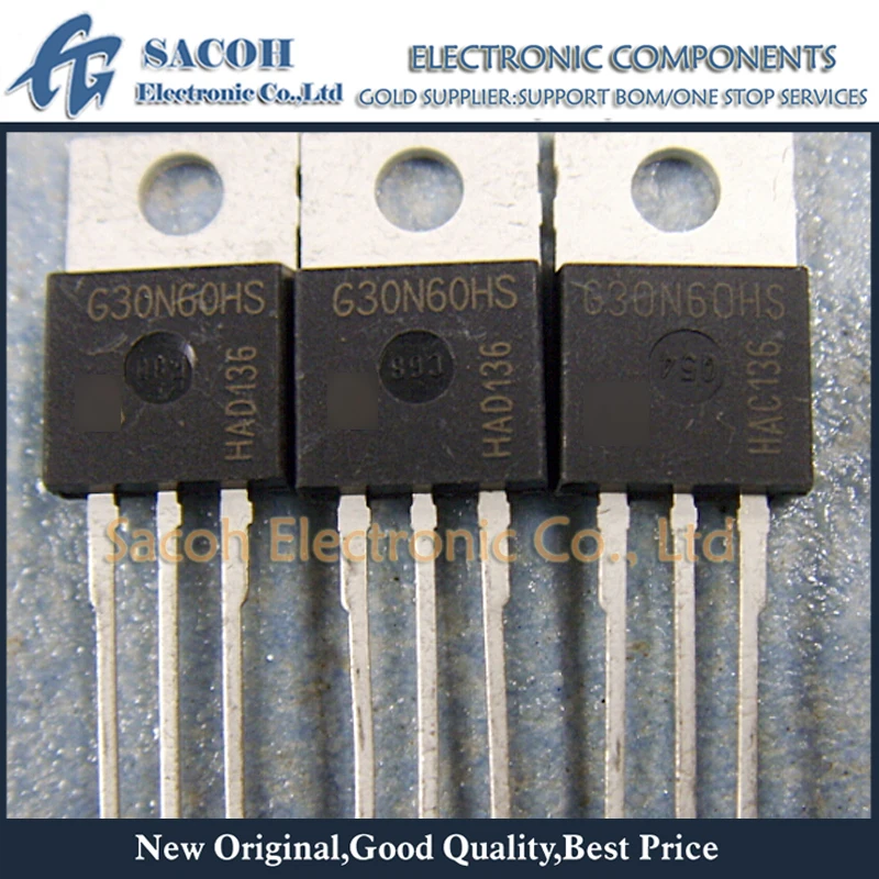 New Original 10PCS/Lot SGP30N60HS G30N60HS OR SKP30N60HS K30N60HS 30N60 TO-220 30A 600V Power IGBT Transistor
New Original 10PCS/Lot SGP30N60HS G30N60HS OR SKP30N60HS K30N60HS 30N60 TO-220 30A 600V Power IGBT Transistor