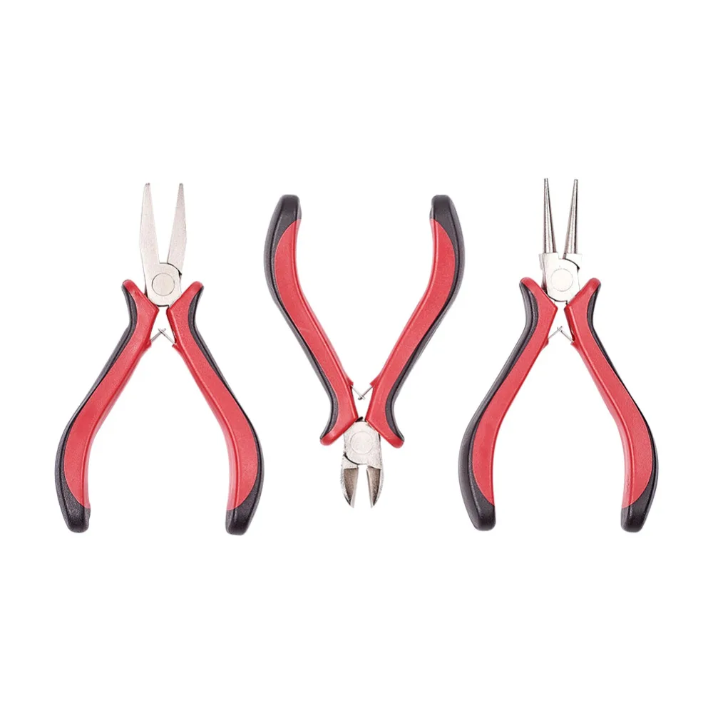 pandahall DIY Jewelry Tools Pliers Sets Ferronickel Round Nose Pliers Flat Nose Pliers Side-Cutting Pliers about 115~120x60~75mm
pandahall DIY Jewelry Tools Pliers Sets Ferronickel Round Nose Pliers Flat Nose Pliers Side-Cutting Pliers about 115~120x60~75mm
