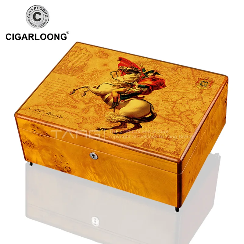 CIGARLOONG Cigar Cedar Wood Moisturizing Box Humidor Cabinet 2 Parts Large Capacity Fit 60-80 Cigar Humidor Wood Box
CIGARLOONG Cigar Cedar Wood Moisturizing Box Humidor Cabinet 2 Parts Large Capacity Fit 60-80 Cigar Humidor Wood Box