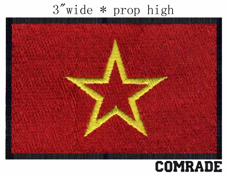 Soviet red Army Flag embroidery 3" wide shipping /military patches/yellow star/memorial banner
Soviet red Army Flag embroidery 3" wide shipping /military patches/yellow star/memorial banner