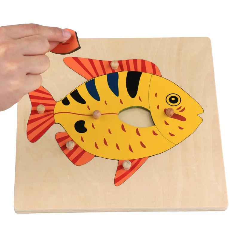 Montessori Sensorial Fish Puzzle Board With Knobs Wooden Toys Montessori Toys For Baby Educational Montessori Material UC0664H
Montessori Sensorial Fish Puzzle Board With Knobs Wooden Toys Montessori Toys For Baby Educational Montessori Material UC0664H