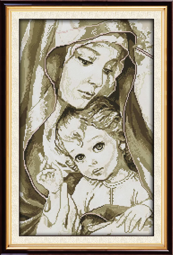 Joy Sunday Great Virgin Mary with her baby cross stitch pattern kits handcraft make embroidery with chart
Joy Sunday Great Virgin Mary with her baby cross stitch pattern kits handcraft make embroidery with chart