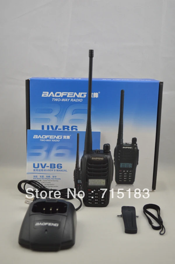 Wholesale radio set Baofeng UV-B6 Radio 2015 New Baofeng UVB6 Dual Band VHF UHF 5W 99 Channels FM PMR Portable Two-way Radio
Wholesale radio set Baofeng UV-B6 Radio 2015 New Baofeng UVB6 Dual Band VHF UHF 5W 99 Channels FM PMR Portable Two-way Radio