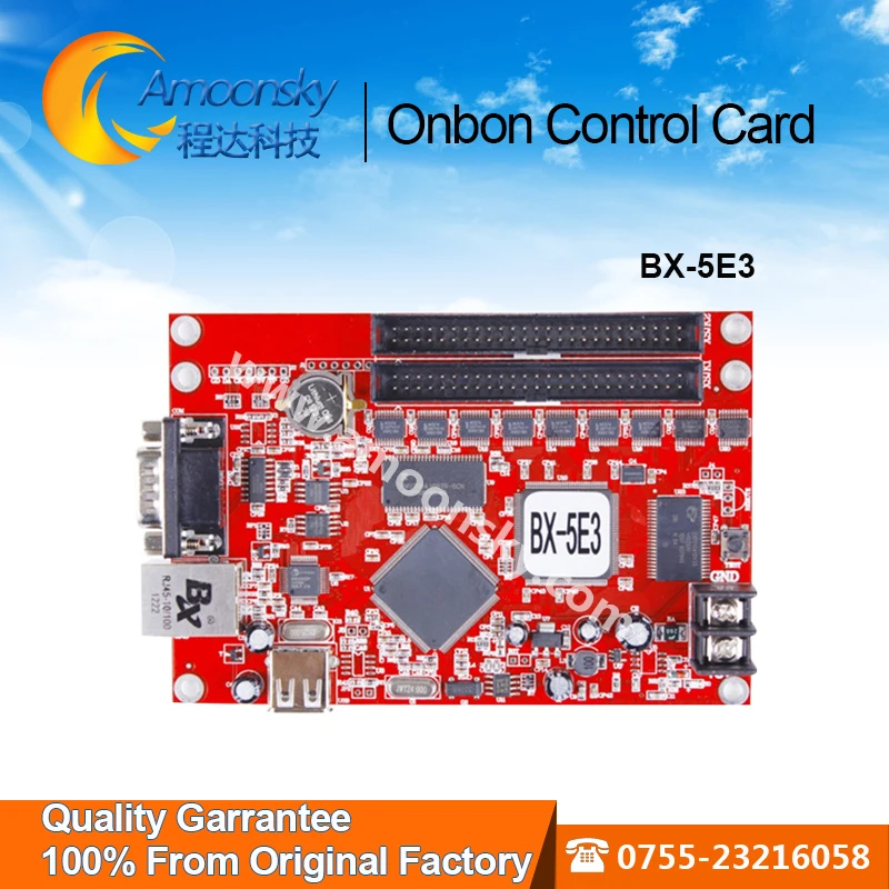 BX-5E3 (Ethernet + Серия + USB) Onbon асинхронная светодиодная карта управления для управления цветным и экранным дисплеем
BX-5E3 (Ethernet + Серия + USB) Onbon асинхронная светодиодная карта управления для управления цветным и экранным дисплеем