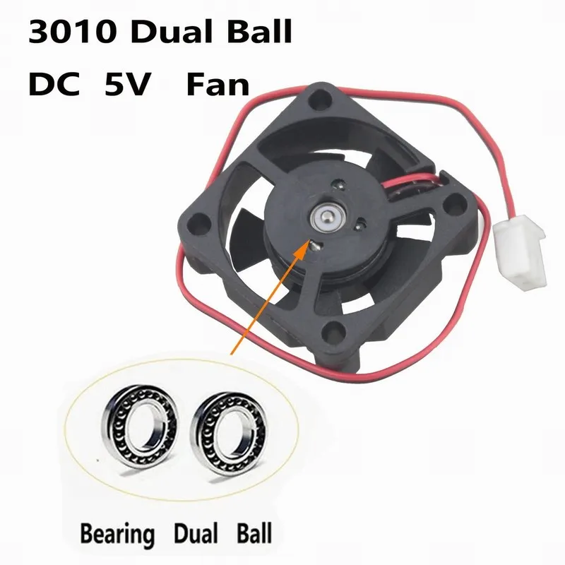 2 Pieces Gdstime 30mm DC 5V 3010 30x30x10mm 3cm Dual Ball Bearing Big Air Flow Cooling Cooler Fan 30mmx30mmx10mm
2 Pieces Gdstime 30mm DC 5V 3010 30x30x10mm 3cm Dual Ball Bearing Big Air Flow Cooling Cooler Fan 30mmx30mmx10mm