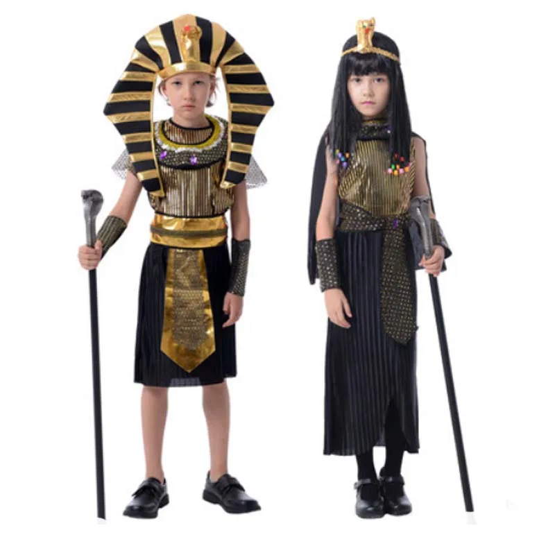 Children Boy Girl Egypt Pharaoh Cosplay Costume Fancy Dress Costumes Halloween Carnival Party Supplies Purim
Children Boy Girl Egypt Pharaoh Cosplay Costume Fancy Dress Costumes Halloween Carnival Party Supplies Purim