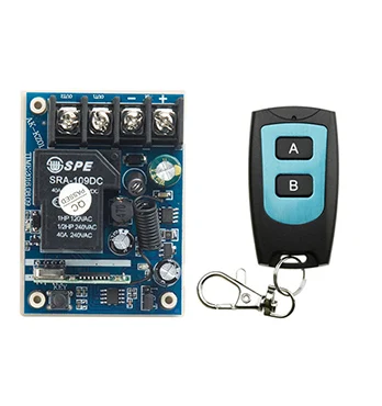 New DC12V 24V 36V 48V 10A 1CH Radio Controller RF Wireless Relay Remote Control Switch 315 MHZ 433 MHZ Transmitter+Receiver
New DC12V 24V 36V 48V 10A 1CH Radio Controller RF Wireless Relay Remote Control Switch 315 MHZ 433 MHZ Transmitter+Receiver