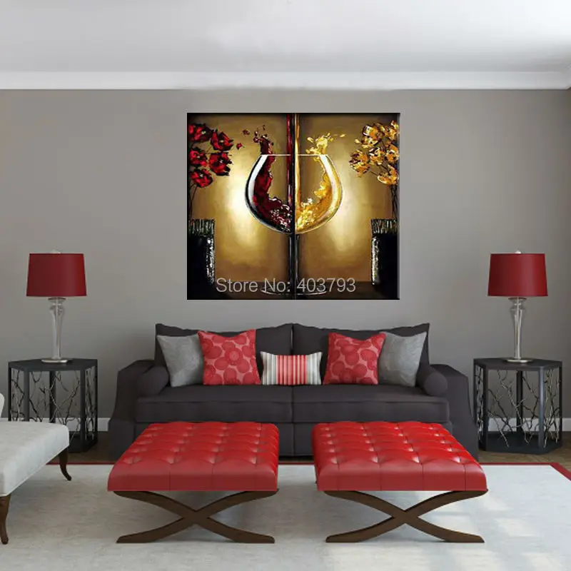 100% Hand Painted Modern Canvas Wall Art The Red Wine Glass Picture Abstract Flower Painting Landscape Oil Painting
100% Hand Painted Modern Canvas Wall Art The Red Wine Glass Picture Abstract Flower Painting Landscape Oil Painting