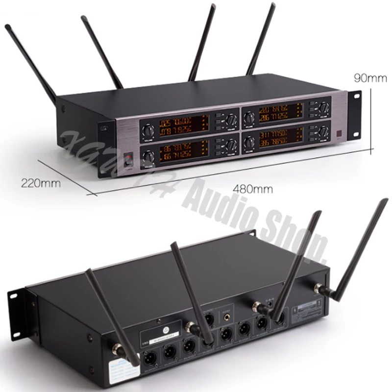 Pro UHF Wireless Microphone System Adjustable Frequency Cordless 8 Handheld Dynamic Mic for Stage KTV Karaoke Party Church
Pro UHF Wireless Microphone System Adjustable Frequency Cordless 8 Handheld Dynamic Mic for Stage KTV Karaoke Party Church