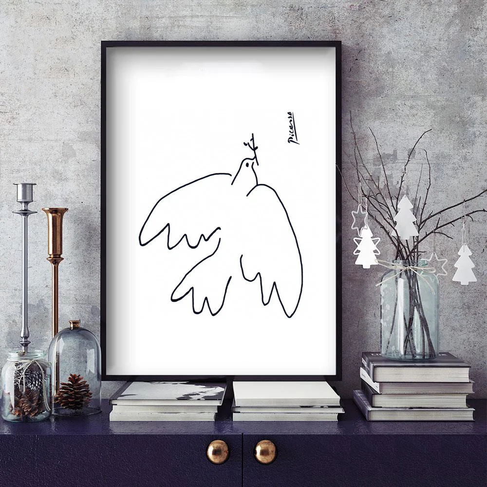 Picasso Dove Canvas Art Print Painting Poster, Wall Pictures For Child Room Decoration, Cartoon Wall Decor no frame
Picasso Dove Canvas Art Print Painting Poster, Wall Pictures For Child Room Decoration, Cartoon Wall Decor no frame