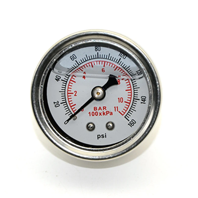 Fuel Pressure Gauge Liquid 0-160 psi Oil Press Gauge Fuel Gauge White Face Universal 1/8 NPT
Fuel Pressure Gauge Liquid 0-160 psi Oil Press Gauge Fuel Gauge White Face Universal 1/8 NPT