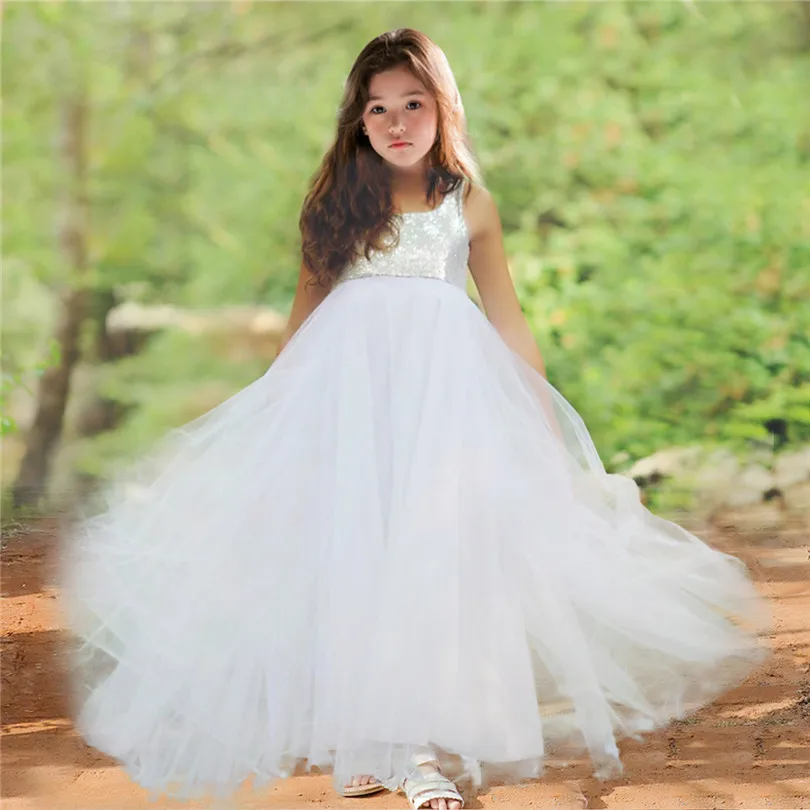 iEFiEL Girls Sequined Sleeveless Flower Girl Dress Princess Pageant Wedding Bridesmaid Vestido Infantil Tulle Lace Party Dress
iEFiEL Girls Sequined Sleeveless Flower Girl Dress Princess Pageant Wedding Bridesmaid Vestido Infantil Tulle Lace Party Dress