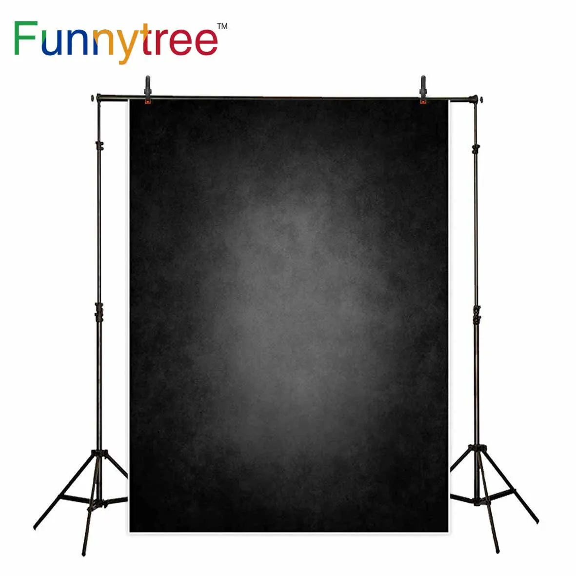 Фон Funnytree для фотостудии чистый цвет черный винтажный абстрактный фон Фотофон