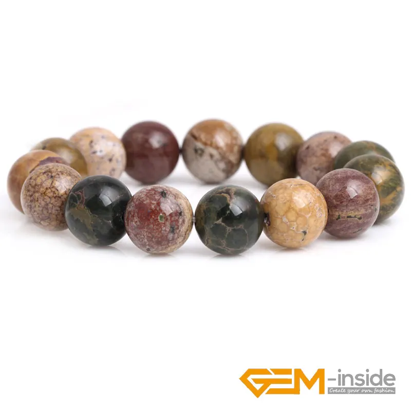 Bracelet: Selectable size 4mm-12mm Handmade Natural Gem stone Yellow Ocean Jaspers Round Beaded Stretch Fashion Bracelet
Bracelet: Selectable size 4mm-12mm Handmade Natural Gem stone Yellow Ocean Jaspers Round Beaded Stretch Fashion Bracelet
