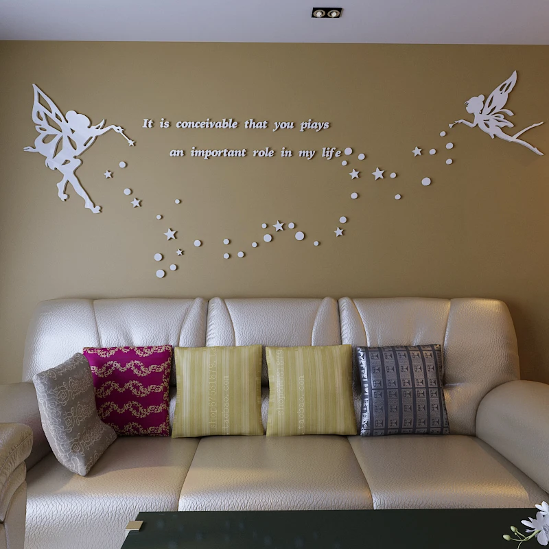 New arrival Fariy Acrylic Crystal 3D wall stickers For kids room DIY Genius wall decor Bedroom sofa TV backdrop wall decoration
New arrival Fariy Acrylic Crystal 3D wall stickers For kids room DIY Genius wall decor Bedroom sofa TV backdrop wall decoration
