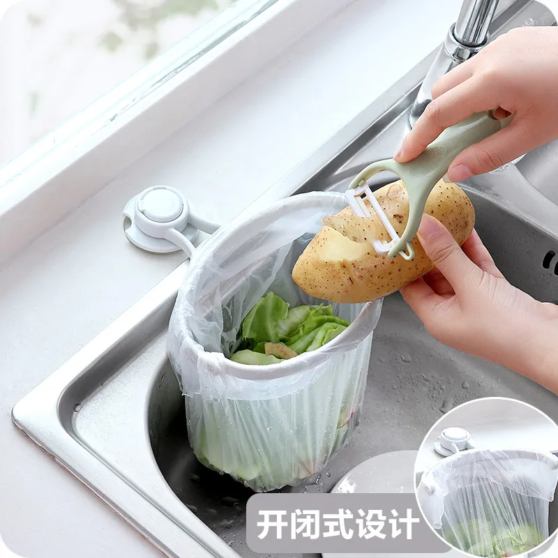 Powerful Suction Cup Sink Trash Bags Rack Creative Kitchen Garbage Bag Hanger Plastic Rubbish Bag Dispenser
Powerful Suction Cup Sink Trash Bags Rack Creative Kitchen Garbage Bag Hanger Plastic Rubbish Bag Dispenser