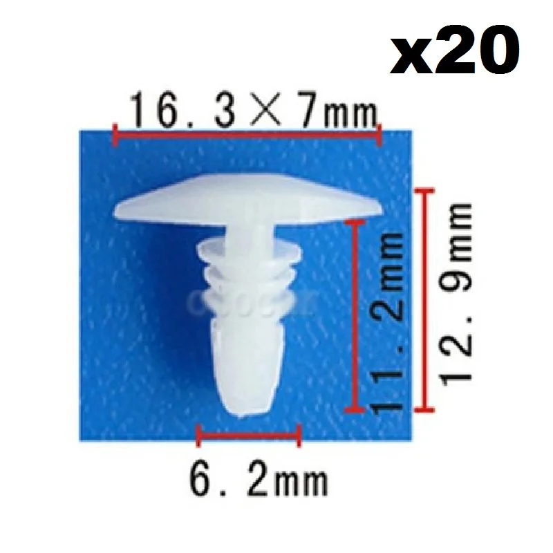 20pcs OEM For Honda Weatherstrip Fastener Rivet Retainer Clip 7x16x11 90664-671-0030 Door seal plastic nail
20pcs OEM For Honda Weatherstrip Fastener Rivet Retainer Clip 7x16x11 90664-671-0030 Door seal plastic nail