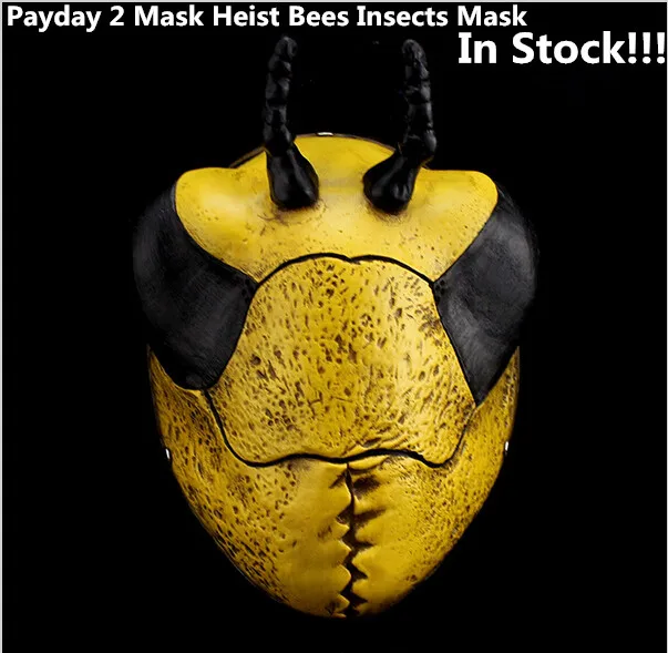 Resin Payday 2 Mask Heist Bees Insects Mask Game Replica for Airsoft Movie Mask Fancy Costume Party Masquerade Halloween Cosplay
Resin Payday 2 Mask Heist Bees Insects Mask Game Replica for Airsoft Movie Mask Fancy Costume Party Masquerade Halloween Cosplay