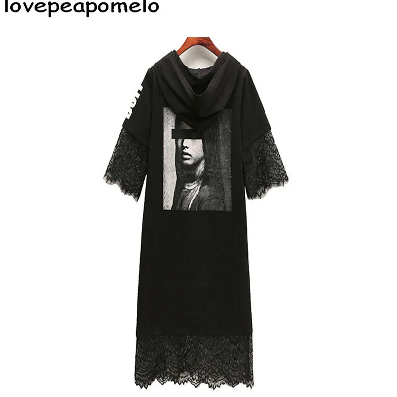 Big Size Women's Korean Fashion Dress 2018 New Summer Stitching Lace Fashion Hooded Women's Dresses XL-5XL D222
Big Size Women's Korean Fashion Dress 2018 New Summer Stitching Lace Fashion Hooded Women's Dresses XL-5XL D222