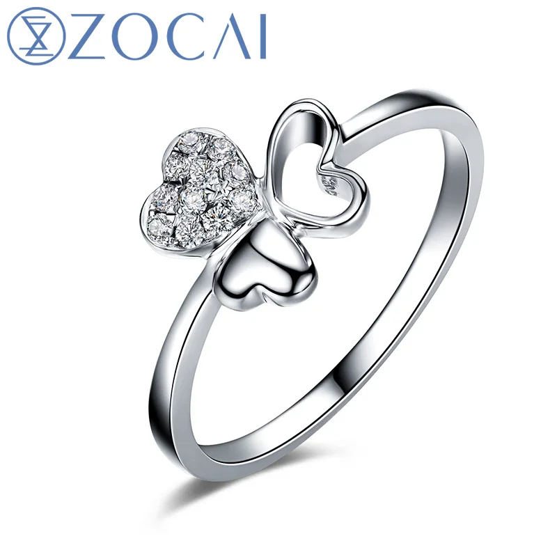 ZOCAI 100% Natural 0.08 Ct Diamond Ring 18K White Gold Diamond Wedding Ring W05892
ZOCAI 100% Natural 0.08 Ct Diamond Ring 18K White Gold Diamond Wedding Ring W05892