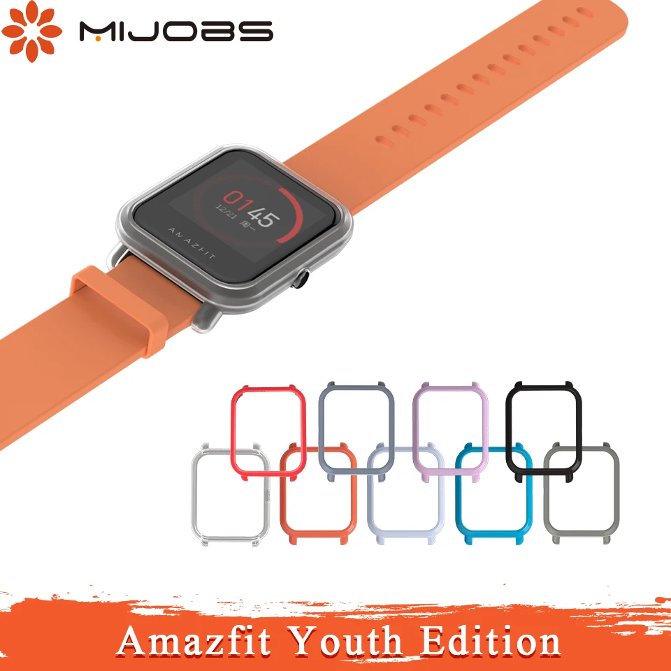 Защитный чехол Mijobs Amazfit для Xiaomi Huami Bip BIT PACE Lite Youth Smartwatch пластиковый защитный ПК |