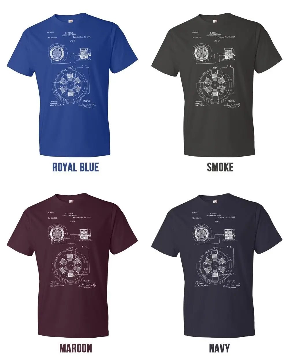Tesla Alternating Motor T-Shirt Tesla Shirt Tesla Inventions Nikola Tesla Patent2018 Fashion Brand Men's Tops StreetWear T-shirt
Tesla Alternating Motor T-Shirt Tesla Shirt Tesla Inventions Nikola Tesla Patent2018 Fashion Brand Men's Tops StreetWear T-shirt