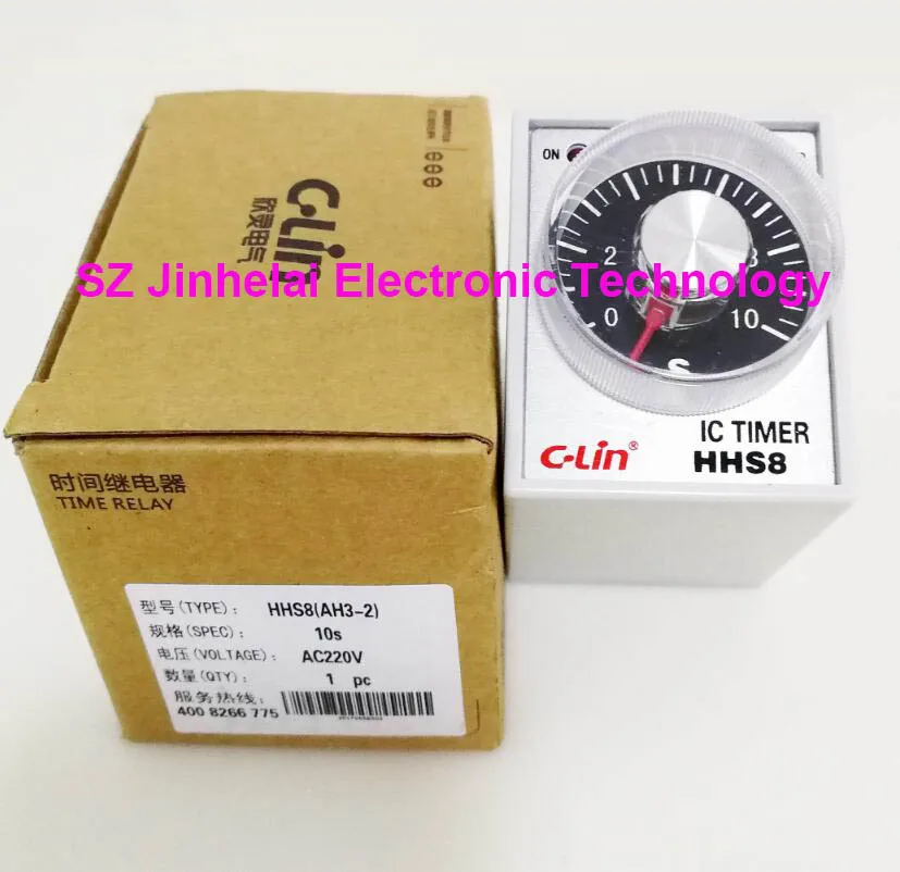 100%New and original C-Lin Time relay HHS8 (AH3-2) AC220V IC TIMER 5S 10S 30S 60S
100%New and original C-Lin Time relay HHS8 (AH3-2) AC220V IC TIMER 5S 10S 30S 60S