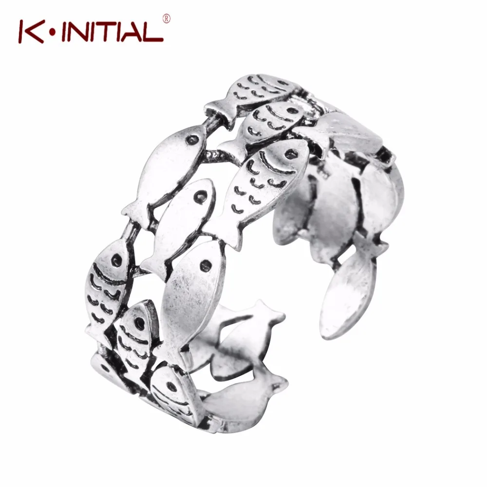 Kinitial Vintage Animal Fish Rings Adjustable Knuckle Ring for Women Fashion Animal Fish Group Ring Jewelry Wholesale
Kinitial Vintage Animal Fish Rings Adjustable Knuckle Ring for Women Fashion Animal Fish Group Ring Jewelry Wholesale