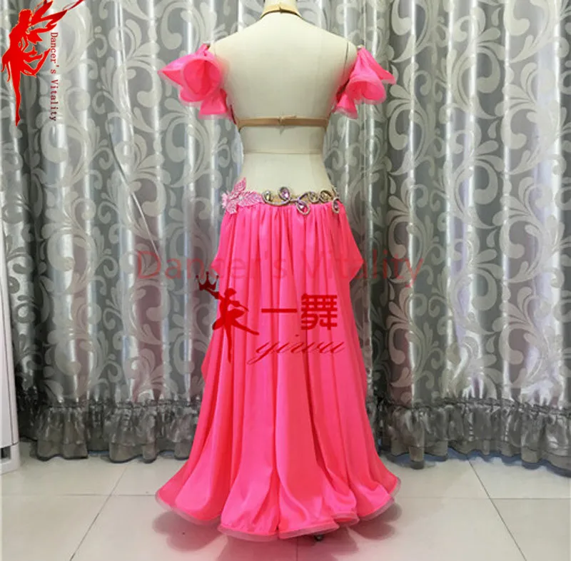 Belly dance clothes gilrs Embroidery bra top and silk skirt 2pcs salsa dance clothing suit B/C cup ballroom latin dance set
Belly dance clothes gilrs Embroidery bra top and silk skirt 2pcs salsa dance clothing suit B/C cup ballroom latin dance set