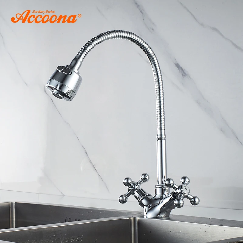 Accoona кухонный кран 360 Поворотный смеситель горячей и холодной воды классический смеситель раковина кран torneira двойная ручка кухонные краны ...
Accoona кухонный кран 360 Поворотный смеситель горячей и холодной воды классический смеситель раковина кран torneira двойная ручка кухонные краны ...