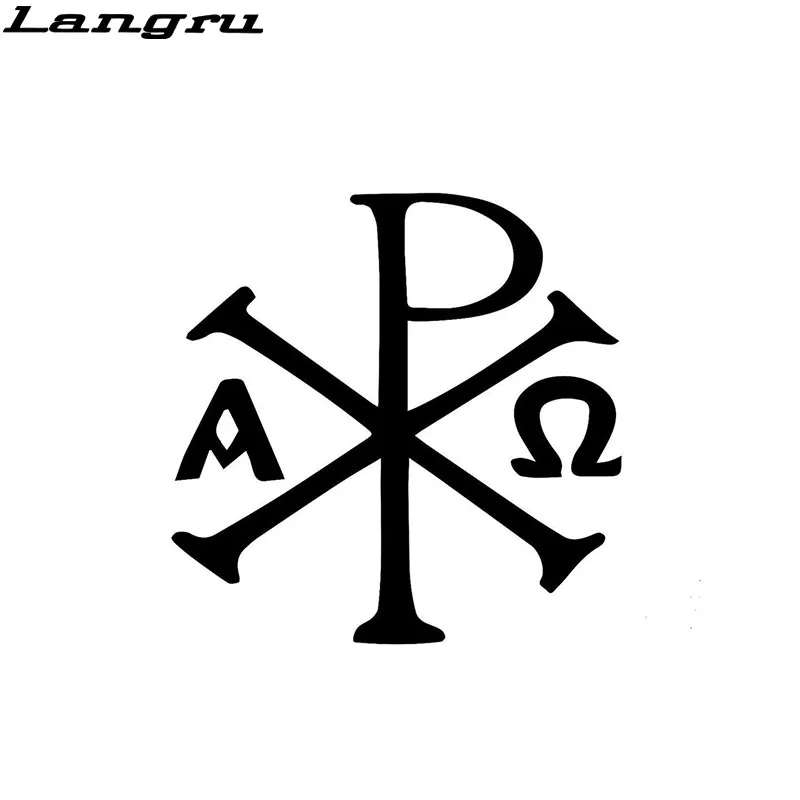 Langru Стайлинг автомобиля Devout Faith древние христианские Чи Rho Px символы