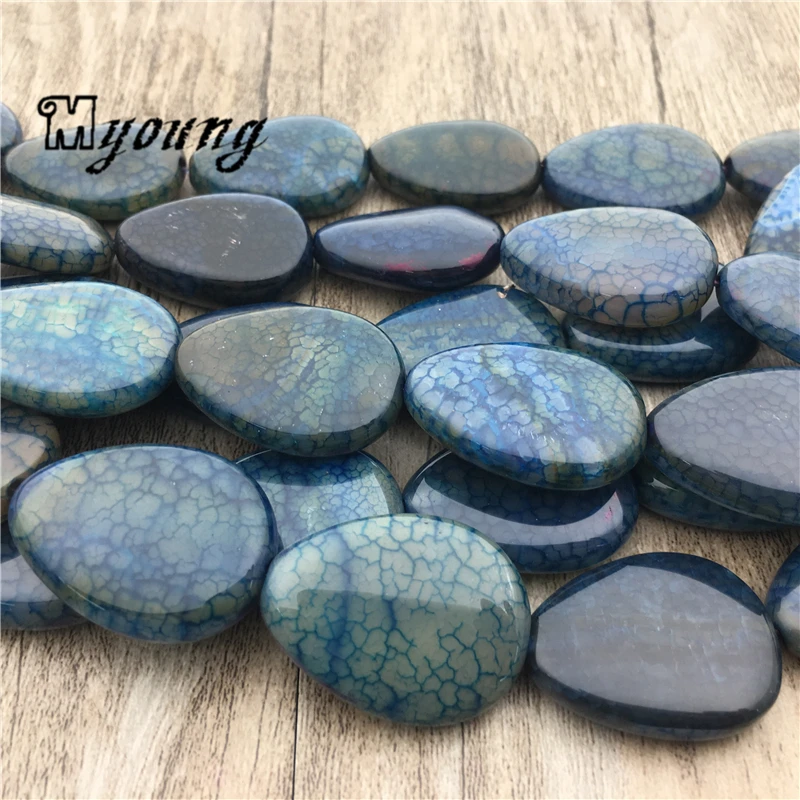 Water Drop Shape Blue Dragon Veins Agates Loose Beads, Quartz Drilled Space Beads For Jewelry Making MY1885
Water Drop Shape Blue Dragon Veins Agates Loose Beads, Quartz Drilled Space Beads For Jewelry Making MY1885