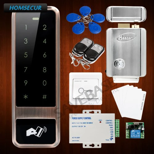 HOMSECUR Водонепроницаемый дверной замок 125 кГц RFID система контроля доступа +