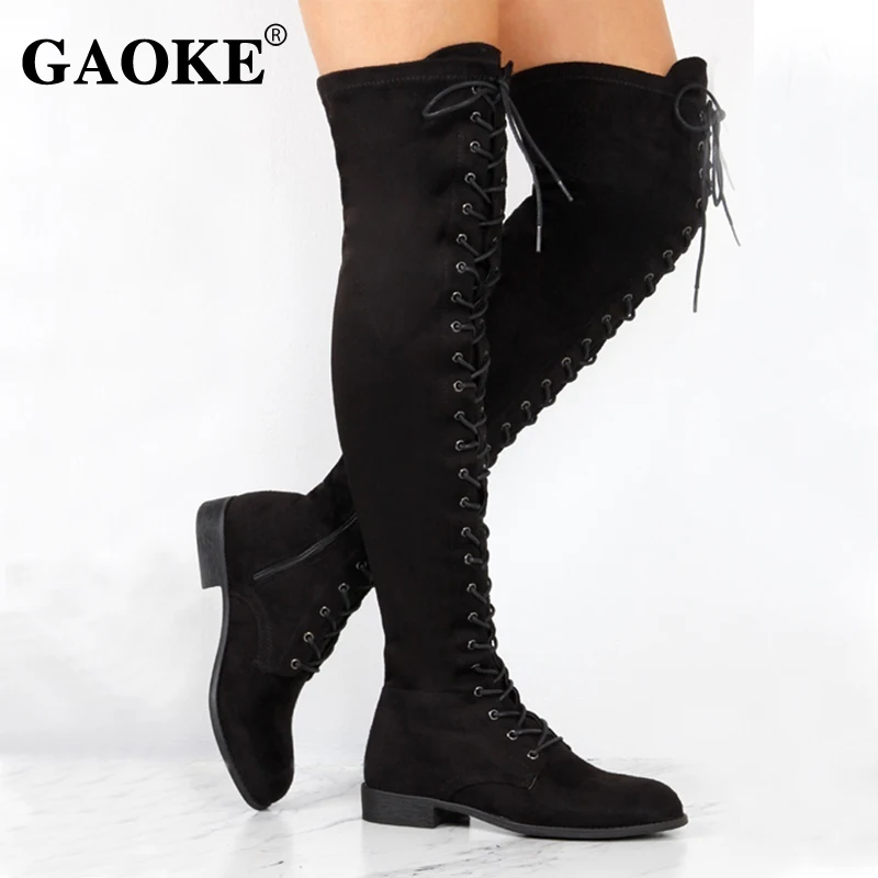 2018 Woman Shoes Woman Rubber Low Heel Boots Sexy Lace Up Over Knee Boots Spring Women Boots Platform Footwear Lady Shoes
2018 Woman Shoes Woman Rubber Low Heel Boots Sexy Lace Up Over Knee Boots Spring Women Boots Platform Footwear Lady Shoes