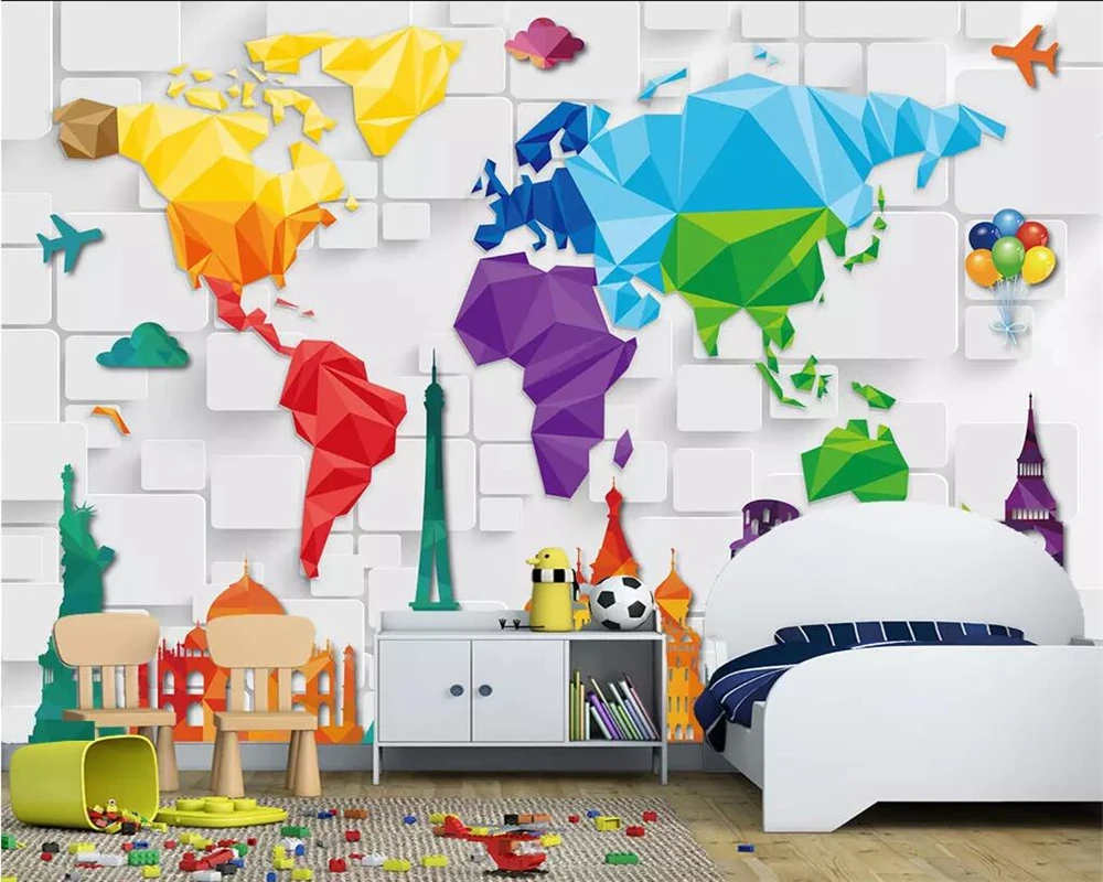 Beibehang Custom wallpaper murals three-dimensional map building children's room background wall kindergarten mural 3d wallpaper
Beibehang Custom wallpaper murals three-dimensional map building children's room background wall kindergarten mural 3d wallpaper