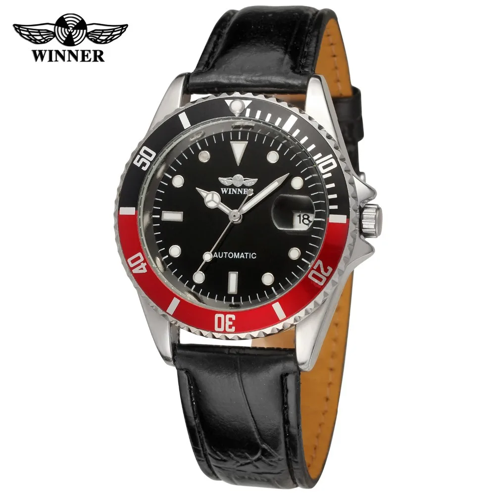 Winner Men's Watches Hot Sale Fashion Automatic Self-wind Round Genuine Leather Strap Brand Wristwatches Color Black WRG8066M3
Winner Men's Watches Hot Sale Fashion Automatic Self-wind Round Genuine Leather Strap Brand Wristwatches Color Black WRG8066M3