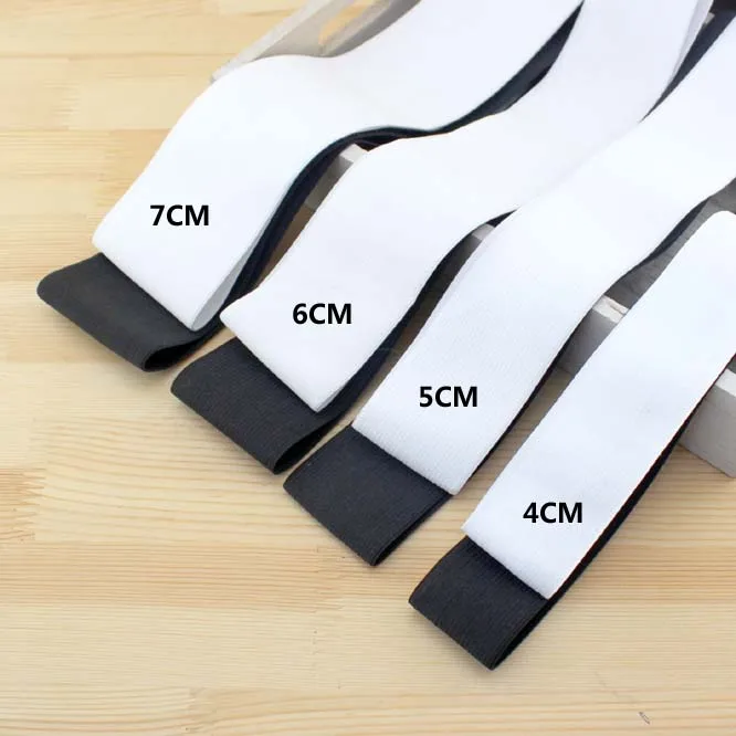 5 meter Black White Elastic band Trim/spandex/sewing/flat/trimming Sewing Band 4cm 5cm 6cm 7cm
5 meter Black White Elastic band Trim/spandex/sewing/flat/trimming Sewing Band 4cm 5cm 6cm 7cm