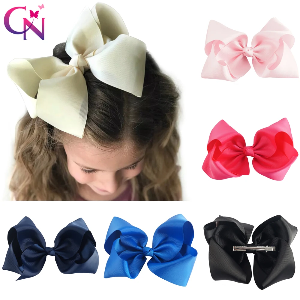 CN 30pcs/lot 8" Handmade Solid Large Hair Bow For Girls Kids Grosgrain Ribbon Bow With Clips Boutique Big Hair Accessories
CN 30pcs/lot 8" Handmade Solid Large Hair Bow For Girls Kids Grosgrain Ribbon Bow With Clips Boutique Big Hair Accessories