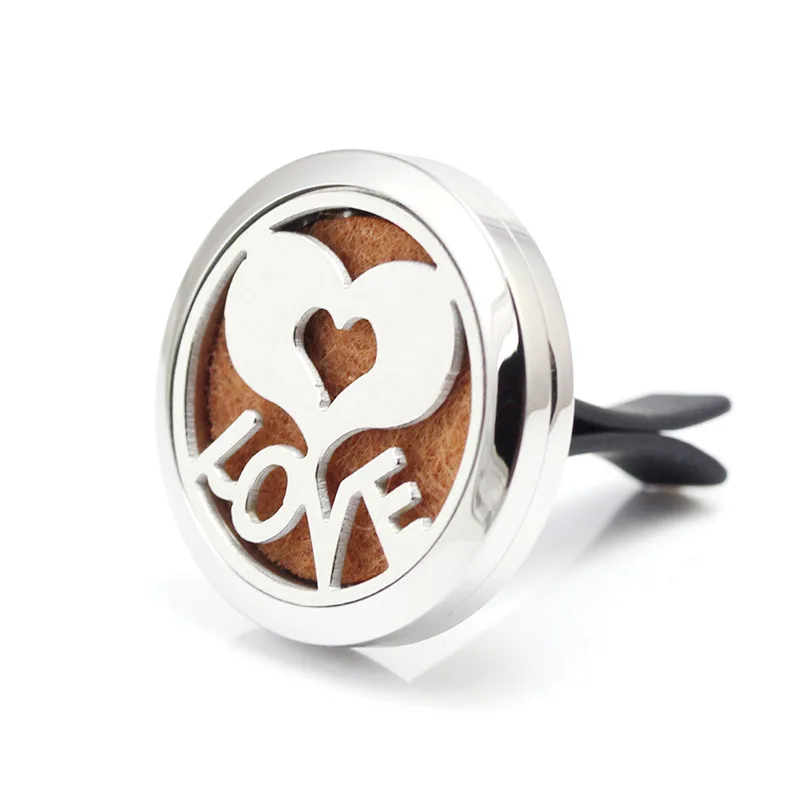 30mm Stainless Steel Love Heart Design Car Aroma Diffuser Essential Oil Car Diffuser Vent Clip
30mm Stainless Steel Love Heart Design Car Aroma Diffuser Essential Oil Car Diffuser Vent Clip