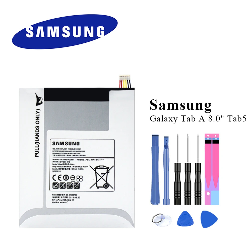 EB BT355ABE кожаный чехол для Samsung GALAXY Tab A 8 0 Оригинальный аккумулятор планшета SM T350 T355C