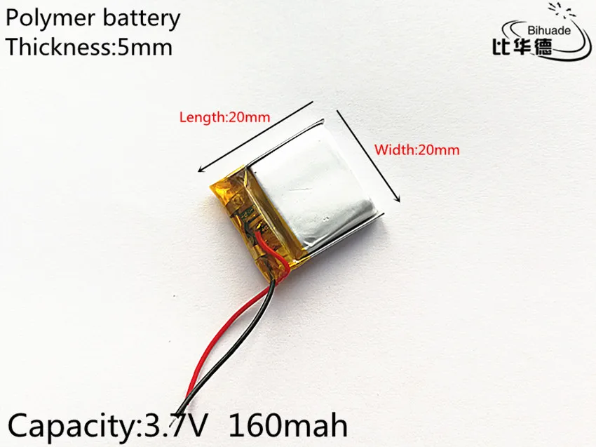 3.7V,160mAH,502020 PLIB; polymer lithium ion / Li-ion battery for GPS,mp3,mp4,mp5,dvd,bluetooth,model toy mobile bluetooth
3.7V,160mAH,502020 PLIB; polymer lithium ion / Li-ion battery for GPS,mp3,mp4,mp5,dvd,bluetooth,model toy mobile bluetooth