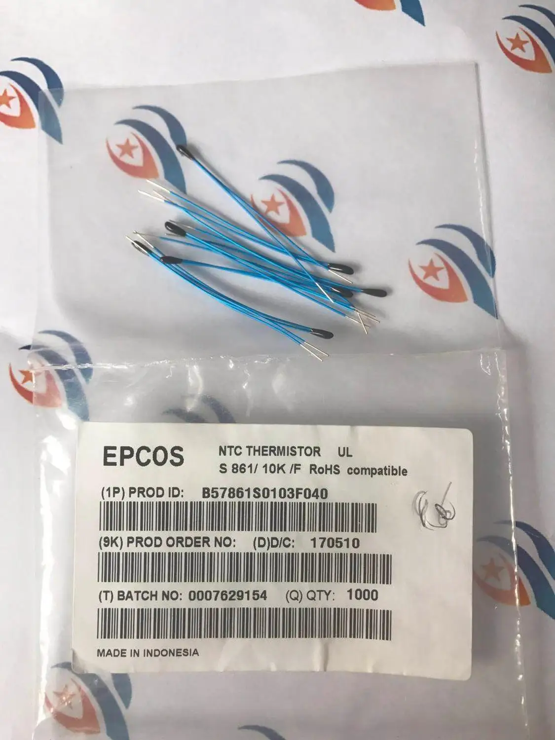 10 шт./лот новый оригинальный B57861S0103F040 EPCOS Термистор NTC кОм 3988 K шарик | Электроника