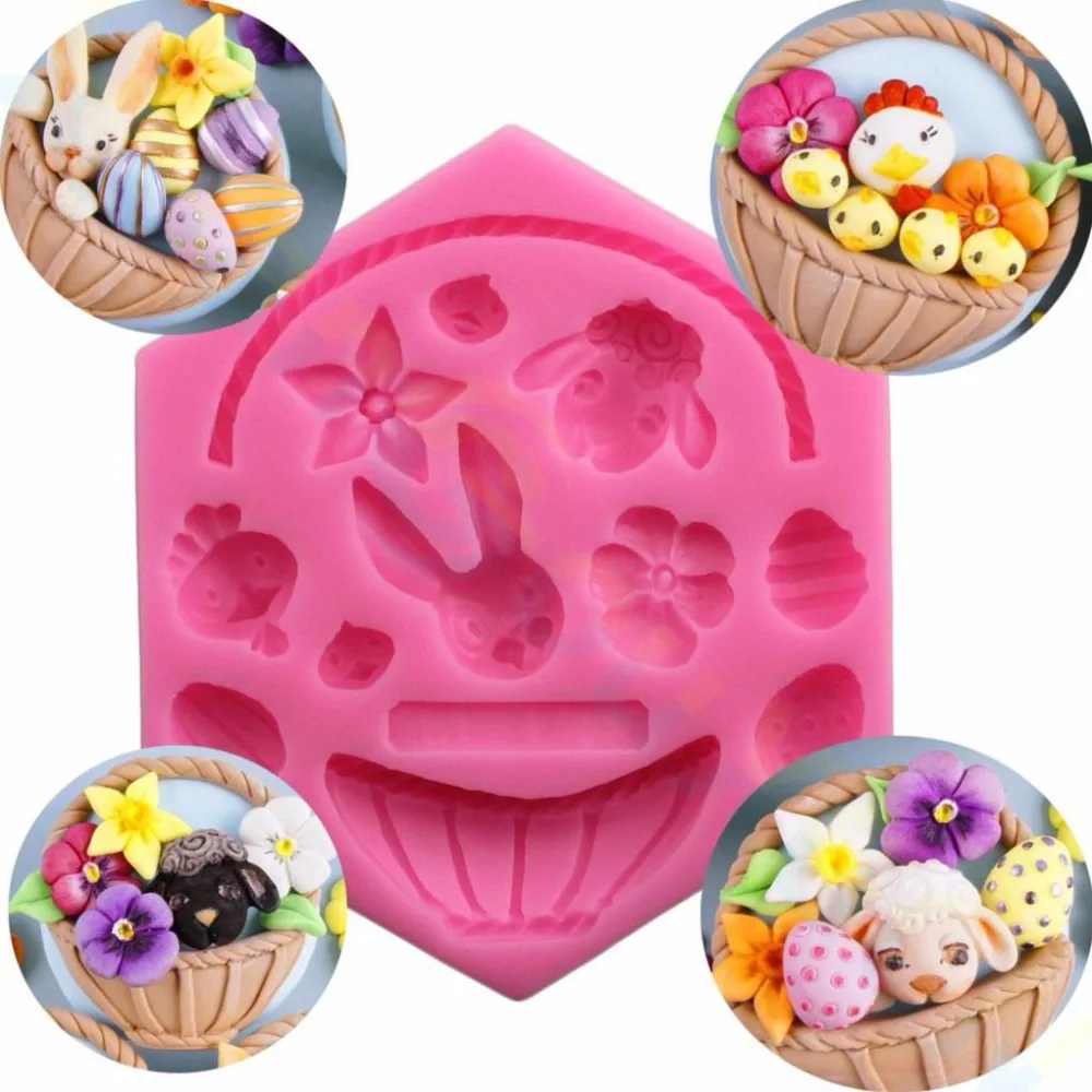 5*DIY Easter Children's Day decoration Soap Chocolate Fondant Rabbit Egg Basket Cake Silicone Baking Mold biscuit Cookie mould
5*DIY Easter Children's Day decoration Soap Chocolate Fondant Rabbit Egg Basket Cake Silicone Baking Mold biscuit Cookie mould