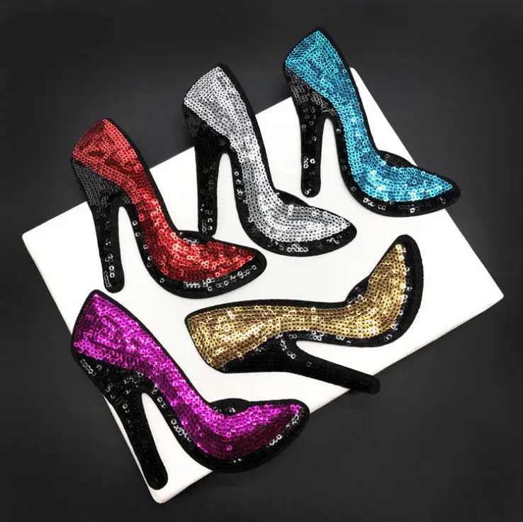 New arrival 20 pairs Sequin High heel Embroidered patches iron on Jeans coat tshirt bag dress decor repair Motif accessory diy
New arrival 20 pairs Sequin High heel Embroidered patches iron on Jeans coat tshirt bag dress decor repair Motif accessory diy