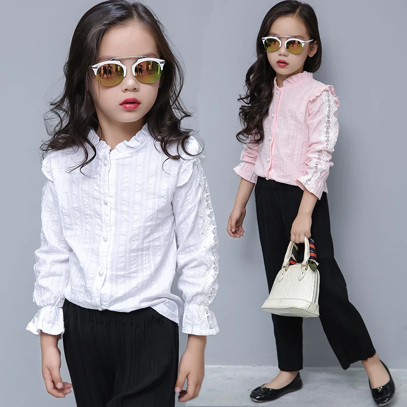 Kids Blouse Girl Cotton Solid Blouses for Girls 2019 New Autumn Full Sleeves Shirts for Girl Sweet Pink Children Clothing 7bs010
Kids Blouse Girl Cotton Solid Blouses for Girls 2019 New Autumn Full Sleeves Shirts for Girl Sweet Pink Children Clothing 7bs010