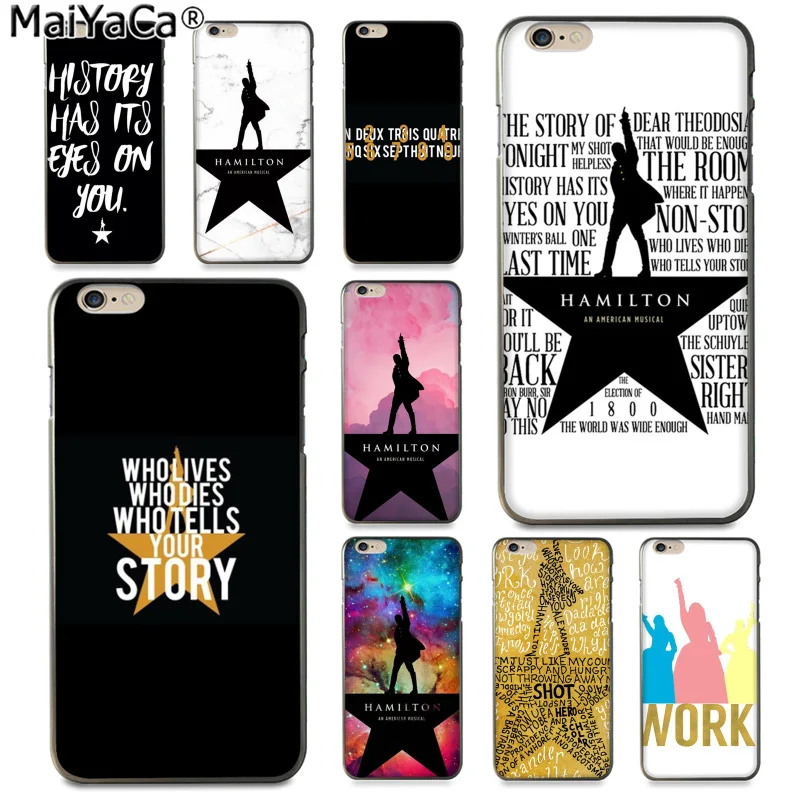 MaiYaCa Hamilton Musical Lyrics fashion cell phone case for Apple iphone 11 pro 8 7 66S Plus X 5S SE XS XR XS MAX Cover
MaiYaCa Hamilton Musical Lyrics fashion cell phone case for Apple iphone 11 pro 8 7 66S Plus X 5S SE XS XR XS MAX Cover