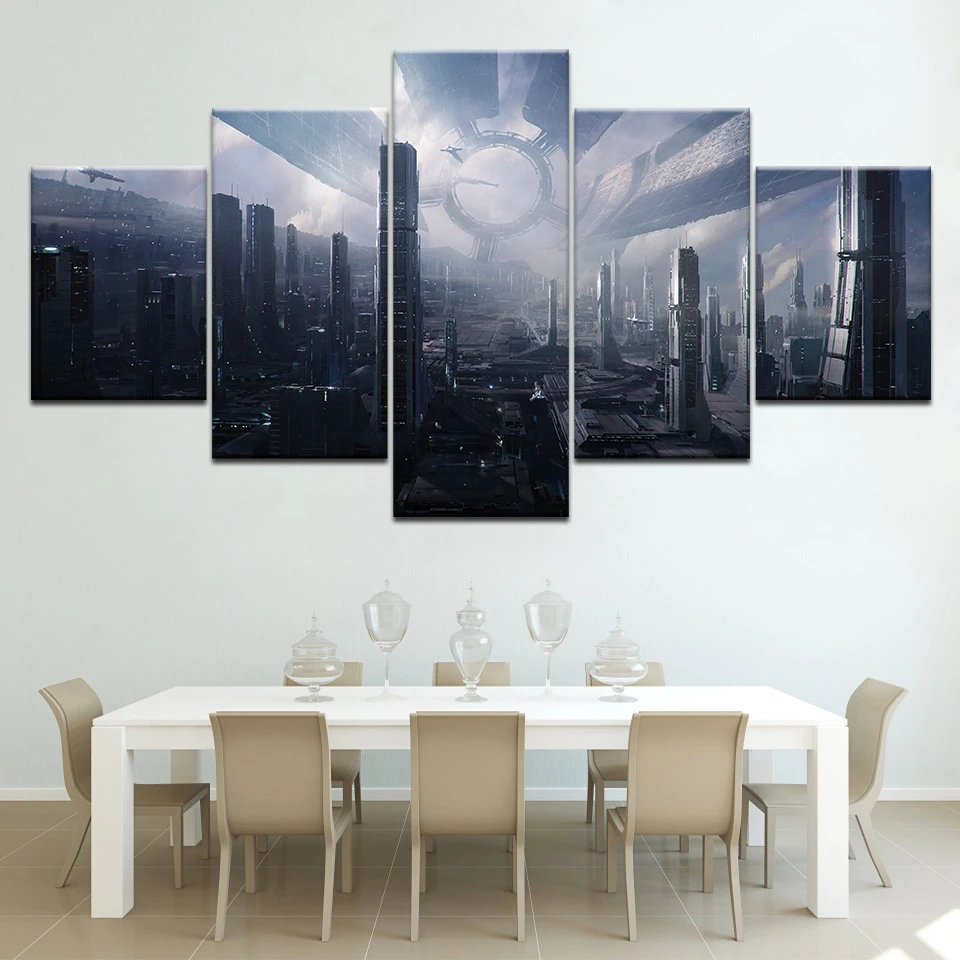 Citadel Mass Effect 5 piece Wallpapers modern Modular Poster art Canvas painting for Living Room Home Decor
Citadel Mass Effect 5 piece Wallpapers modern Modular Poster art Canvas painting for Living Room Home Decor