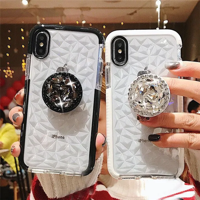 Чехол для телефона из ТПУ с фианитами iPhone 12 Pro 11 PRO MAX 6S 7 8Plus X XR XS Max Samsung S10 Plus Note10 |